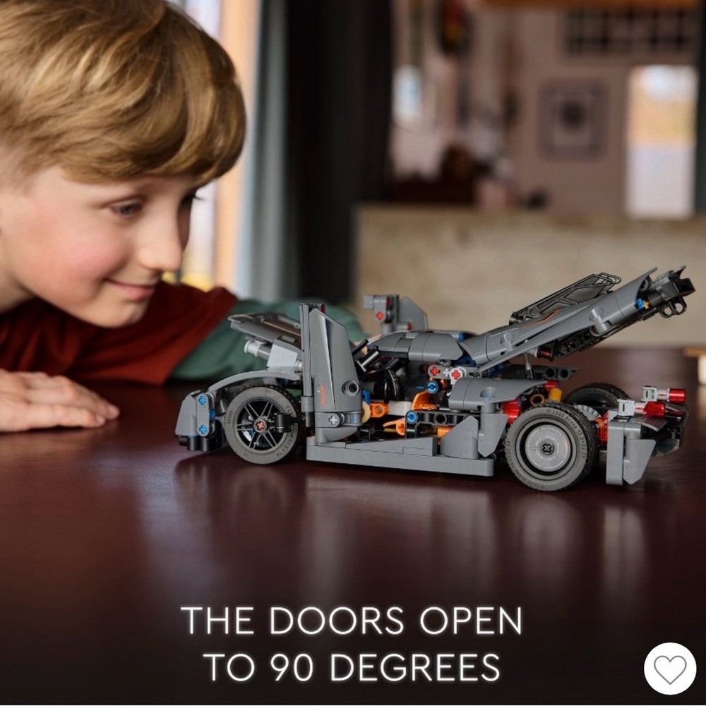 LEGO Technic Gray Sports Car Koenigsegg Jesko Building Toy - Like New 42173 - Picture 5 of 5